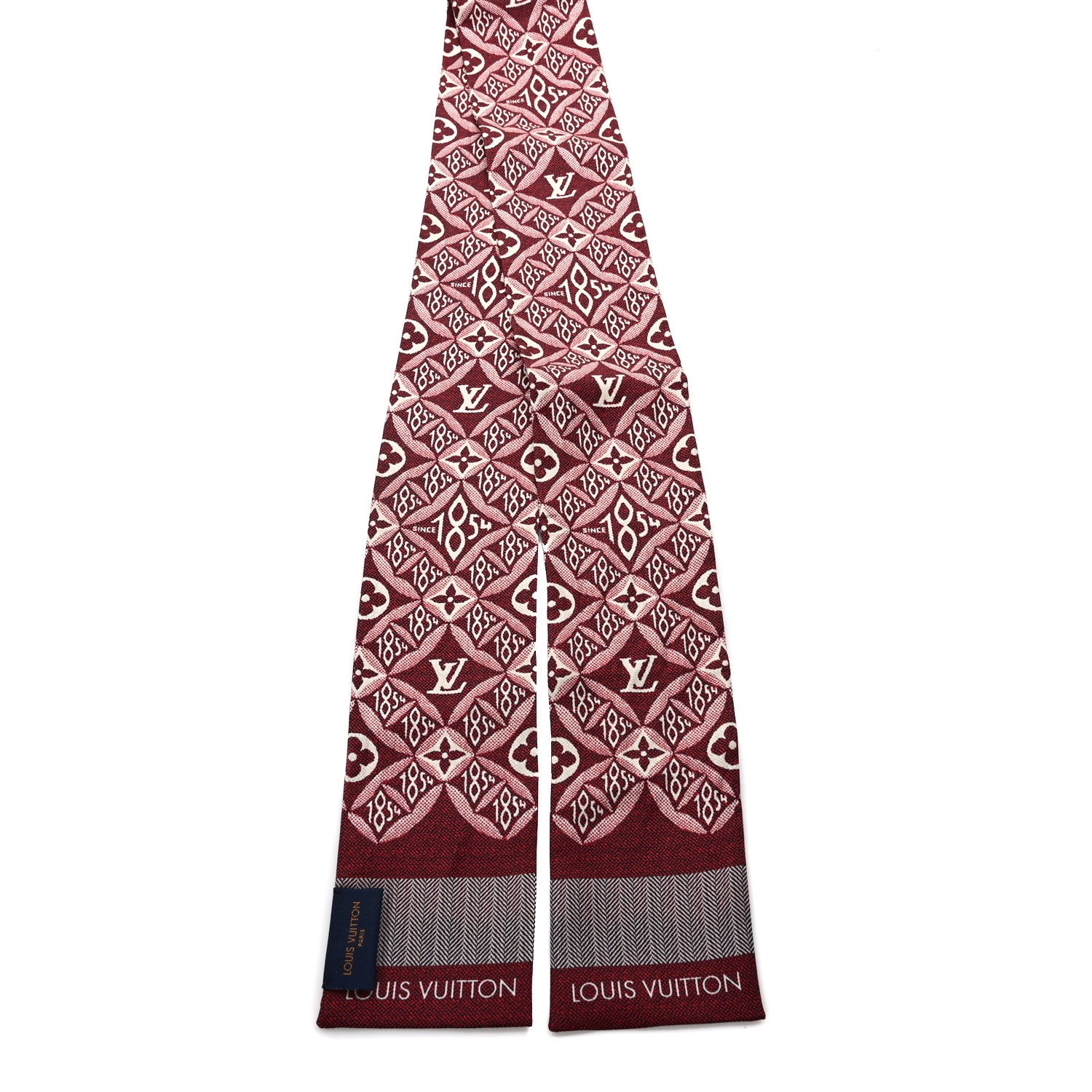 Louis Vuitton Silk Since 1854 Bandeau Bordeaux 2 of 3