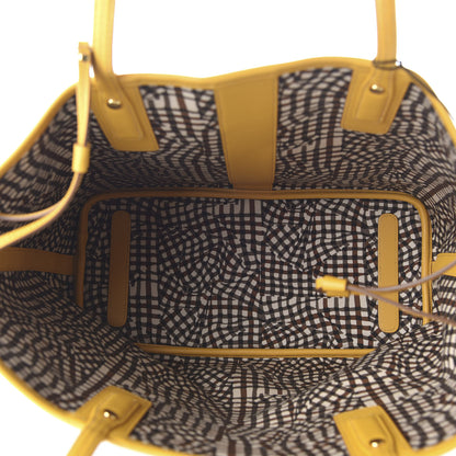 MCM Visetos Medium Liz Reversible Shopper Tote Cognac Yellow 6 of 16