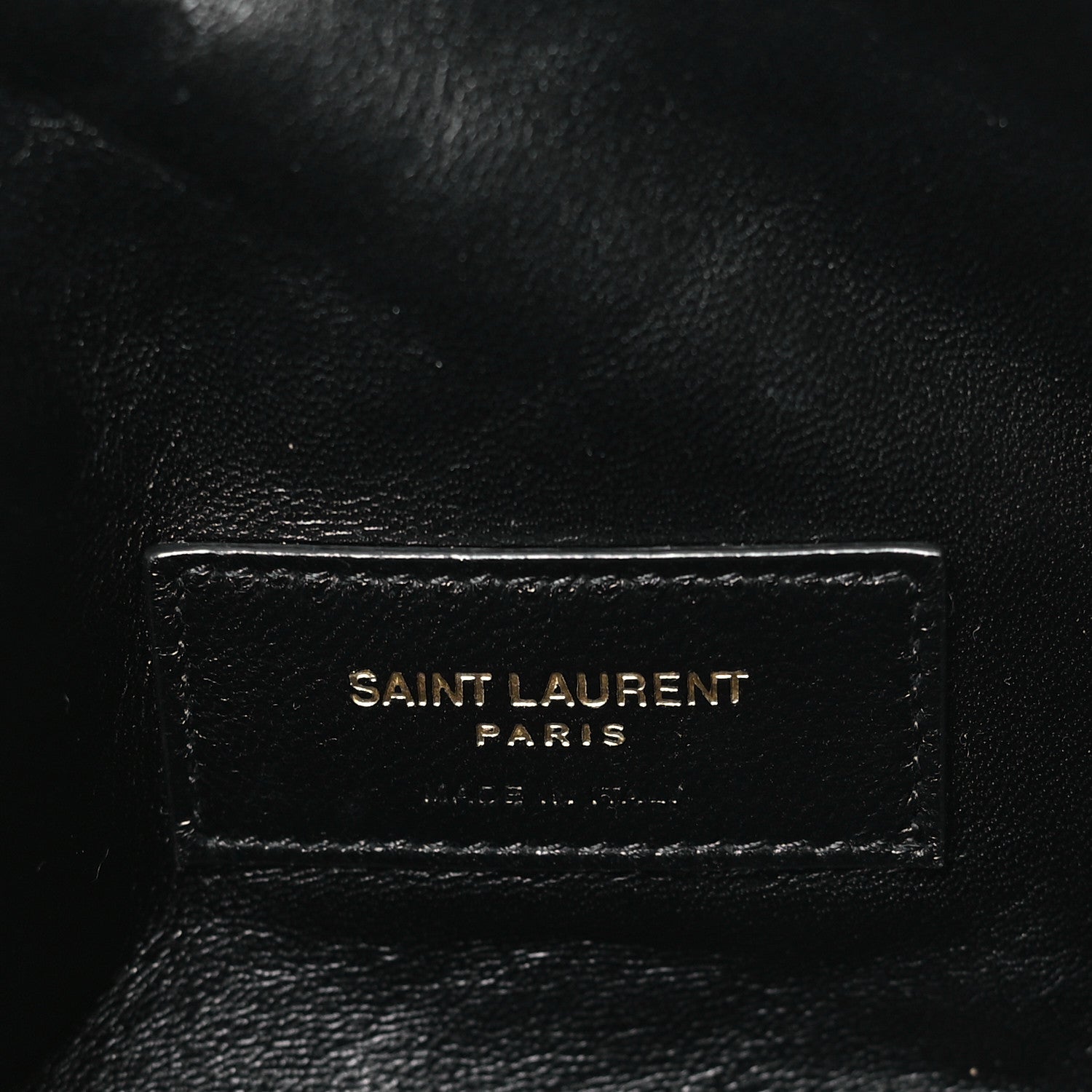 Saint Laurent Lambskin Quilted Gaby Zipped Pouch Black 6 of 9
