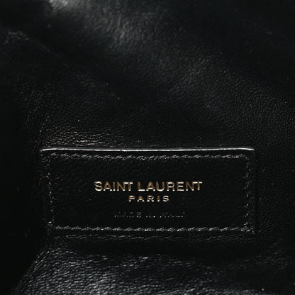 Saint Laurent Lambskin Quilted Gaby Zipped Pouch Black 6 of 9
