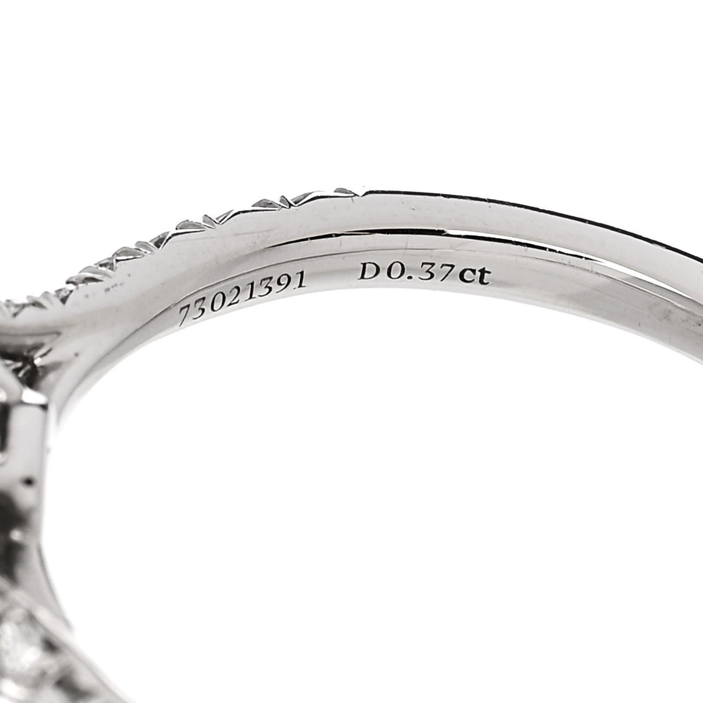Platinum Diamond .37ct Soleste Cushion Cut Double Halo Engagement Ring 52 6