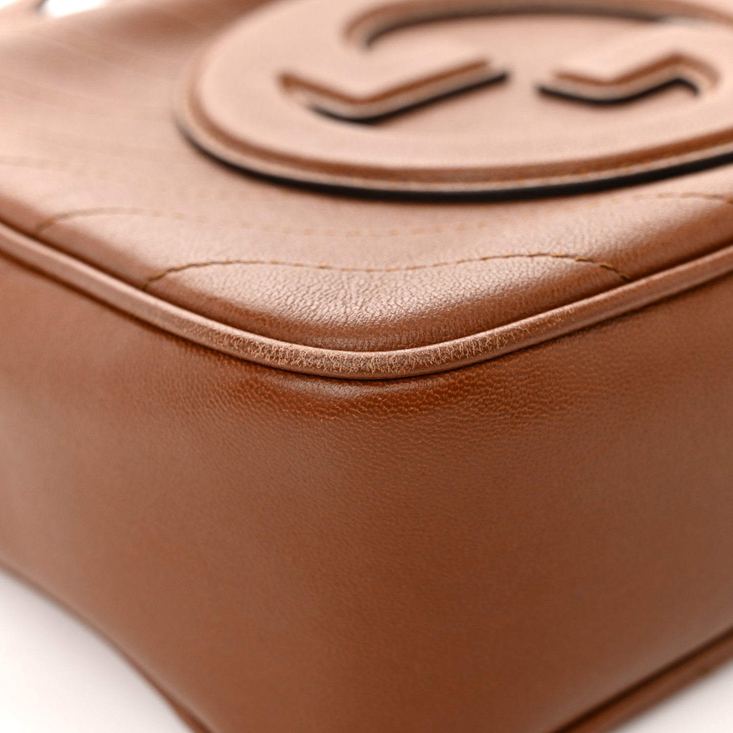 Gucci Sakai Be Green Calfskin Diagonal Stitched Small Blondie Shoulder Bag Cuir 12 of 12