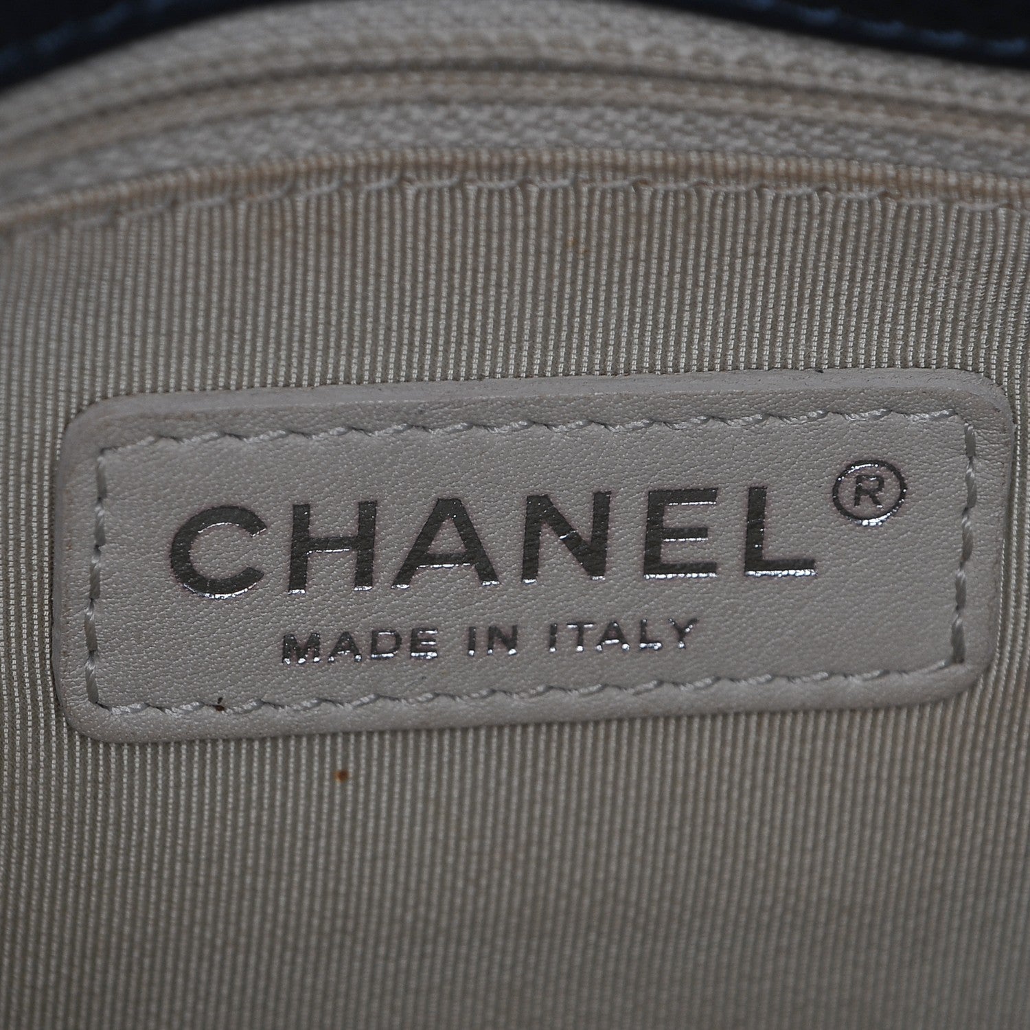 Chanel Caviar Quilted Timeless CC Tote Blue 7 of 8