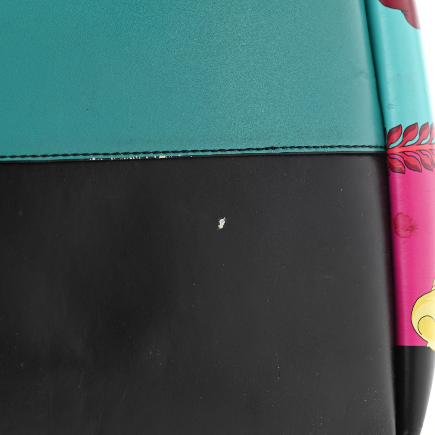 Calfskin Voyage Barocco Print Tote Bag Multicolor