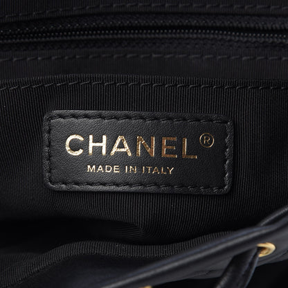 Chanel Calfskin Chevron Quilted Small Urban Spirit Backpack Black 6 of 13