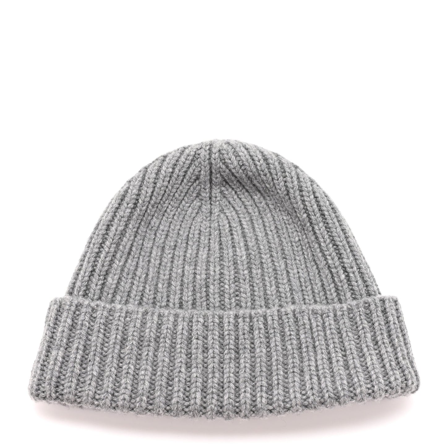 Wool Cashmere Knit Double G Beanie Hat L Light Grey