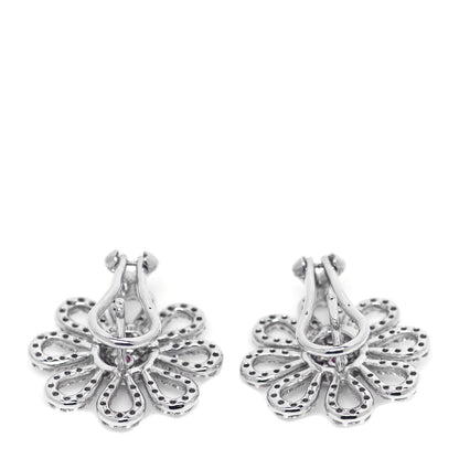 Roberto Coin 18K White Yellow Gold Yellow Diamond Daisy Earrings 3 of 4