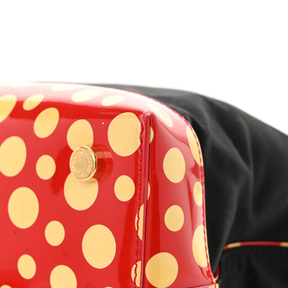 Louis Vuitton Nylon Monogram Kusama Infinity Dots Vertical Lockit Black Red 10 of 10