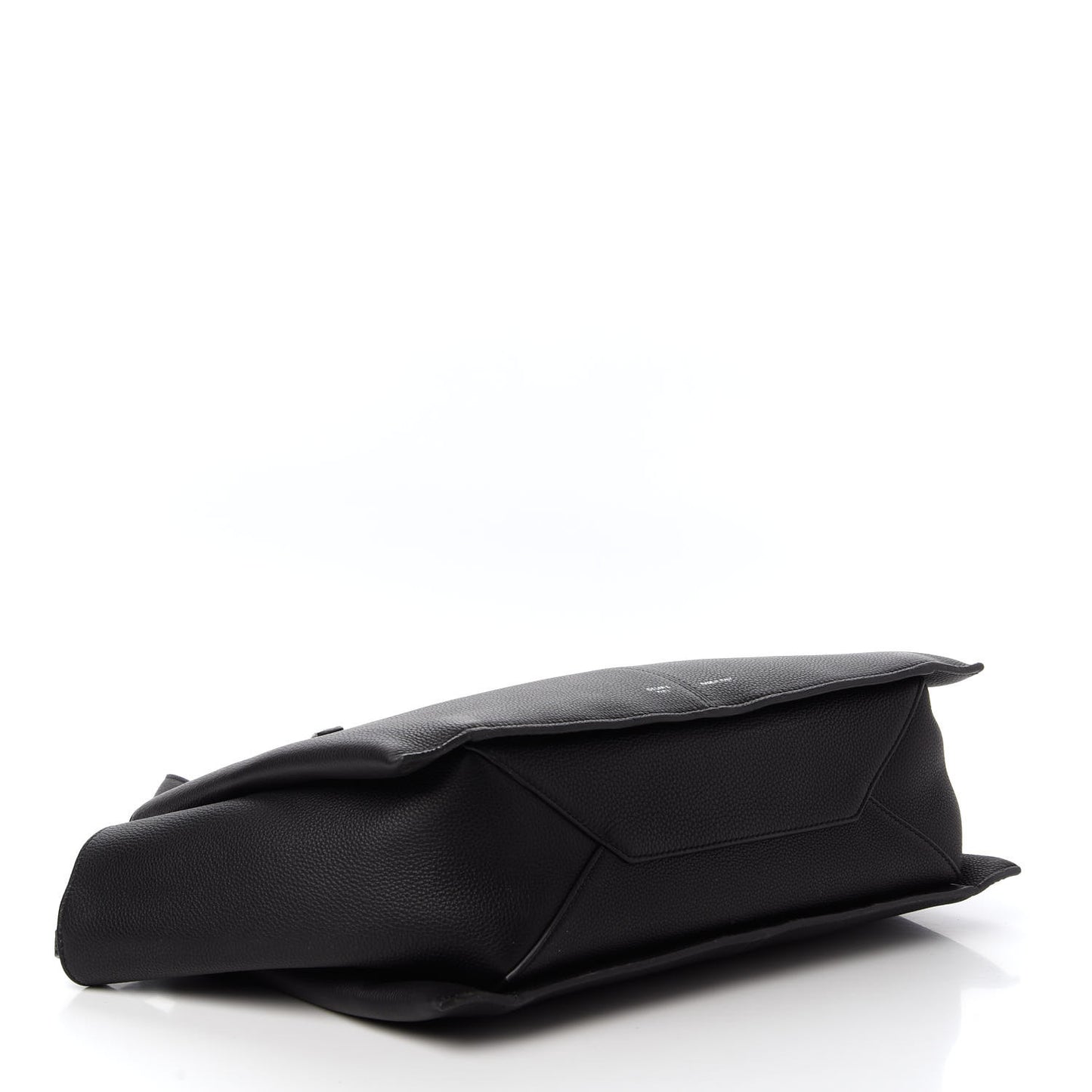 Baby Grained Calfskin Small Tri-Fold Bag Black