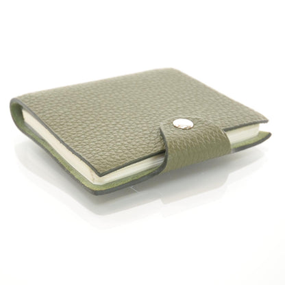 Hermes Taurillon Clemence Cahier Ulysse Mini Notebook Vert Olive 5 of 9