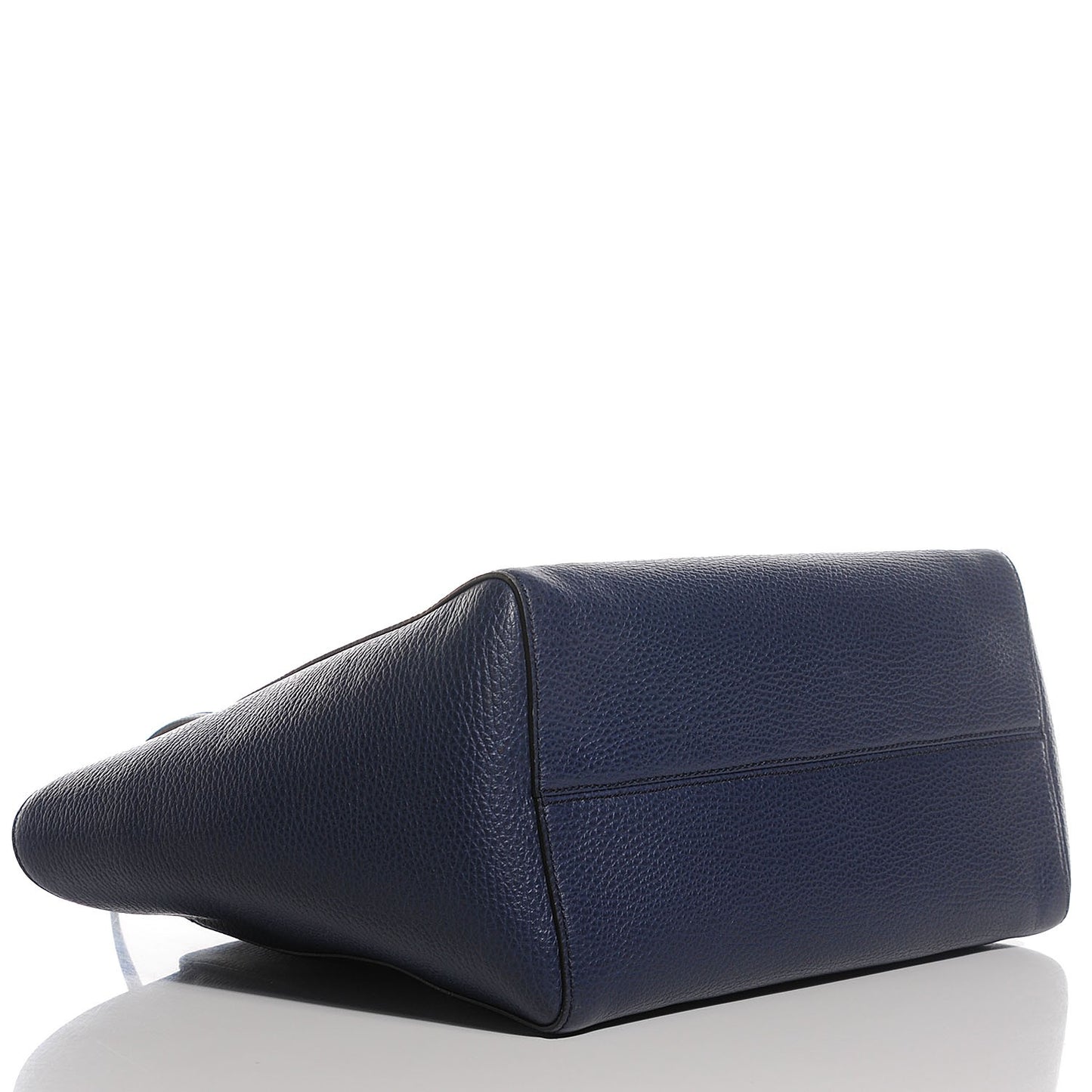 Dollar Calfskin Small Swing Tote Classic Marine Deep Cobalt