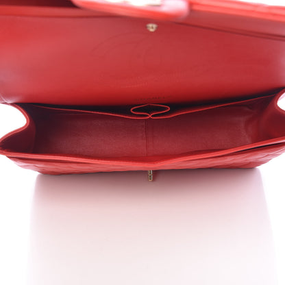 Chanel Lambskin Quilted Maxi Double Flap Red 5 of 17