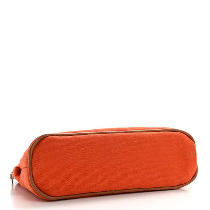 Hermes Cotton Canvas Mini Bolide Travel Cosmetic Pouch Feu 4 of 8