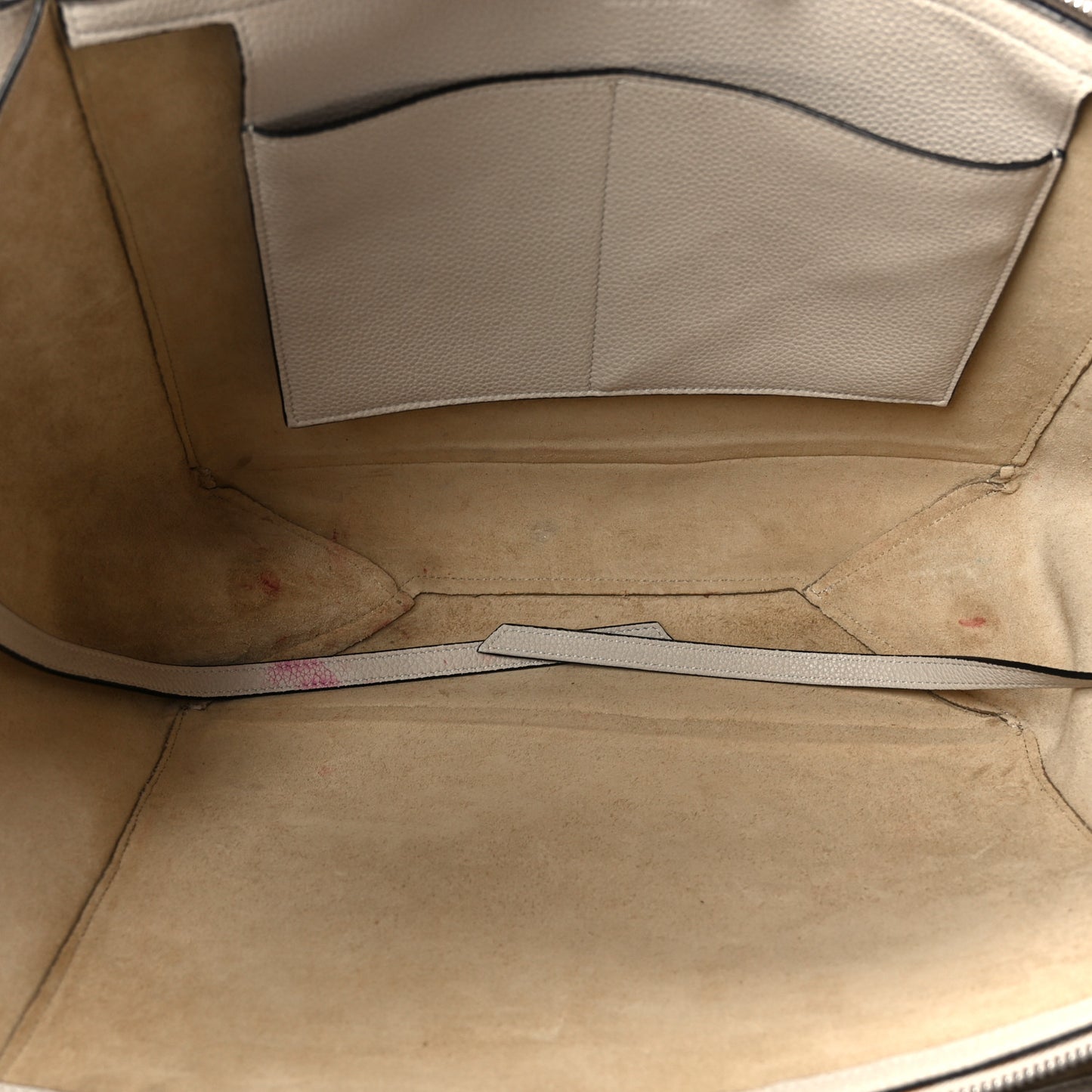 Baby Grained Calfskin Medium Tri-Fold Bag Powder