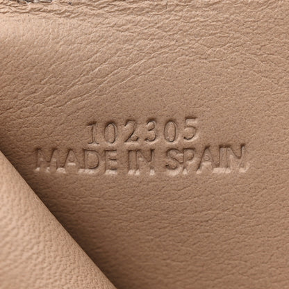 Loewe Grained Calfskin Anagram Trifold Wallet Taupe 8 of 9