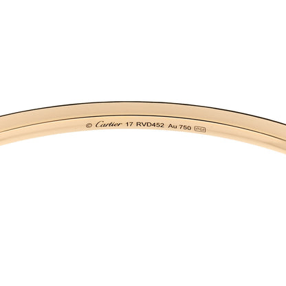 Cartier 18K Yellow Gold Diamond Etincelle de Cartier Bangle Bracelet 17 3 of 4
