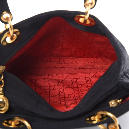 Christian Dior Nylon Cannage Large Lady Dior Black 5 of 16