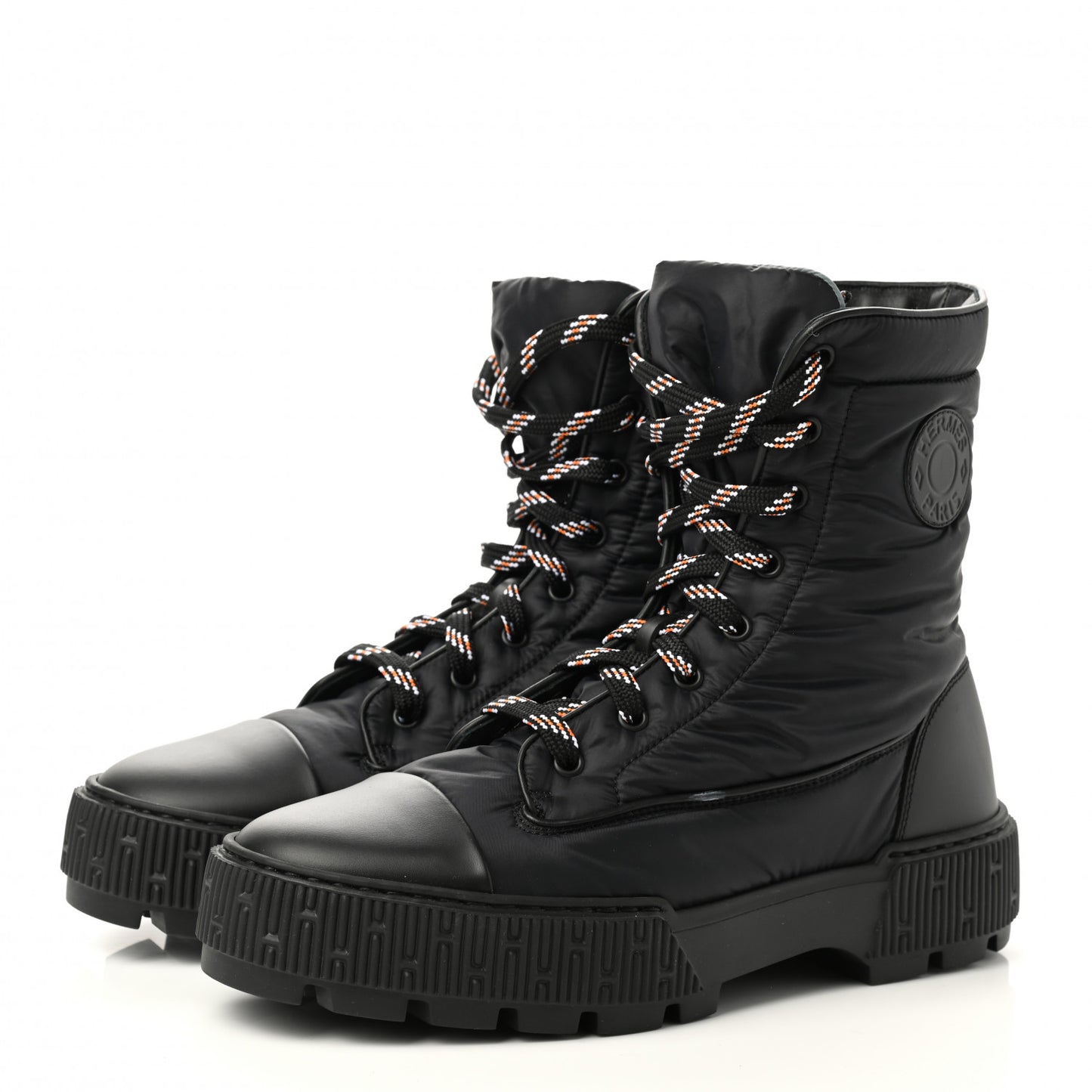 Calfskin Parachute Fresh Ankle Boots 40 Black