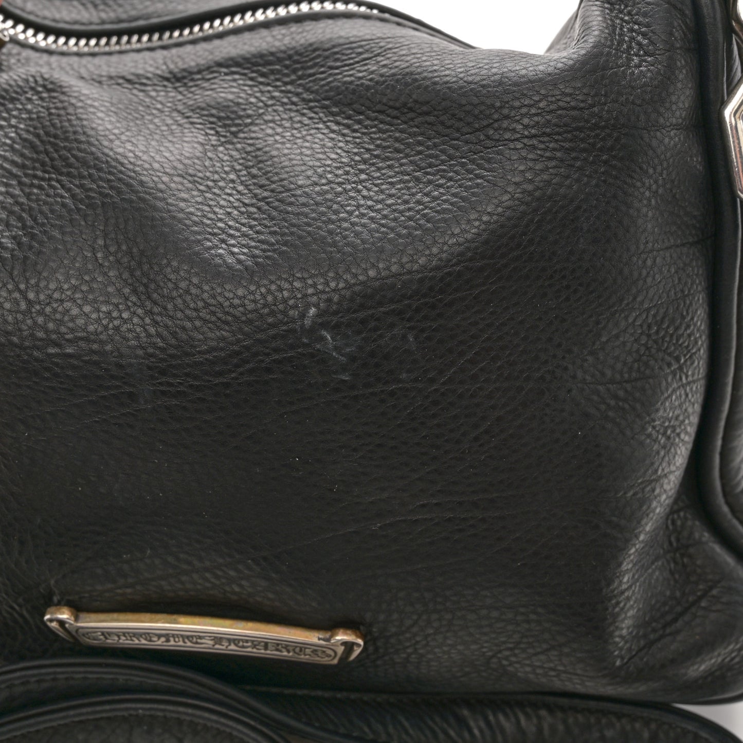Grained Calfskin Chicken Nugget Bag Black