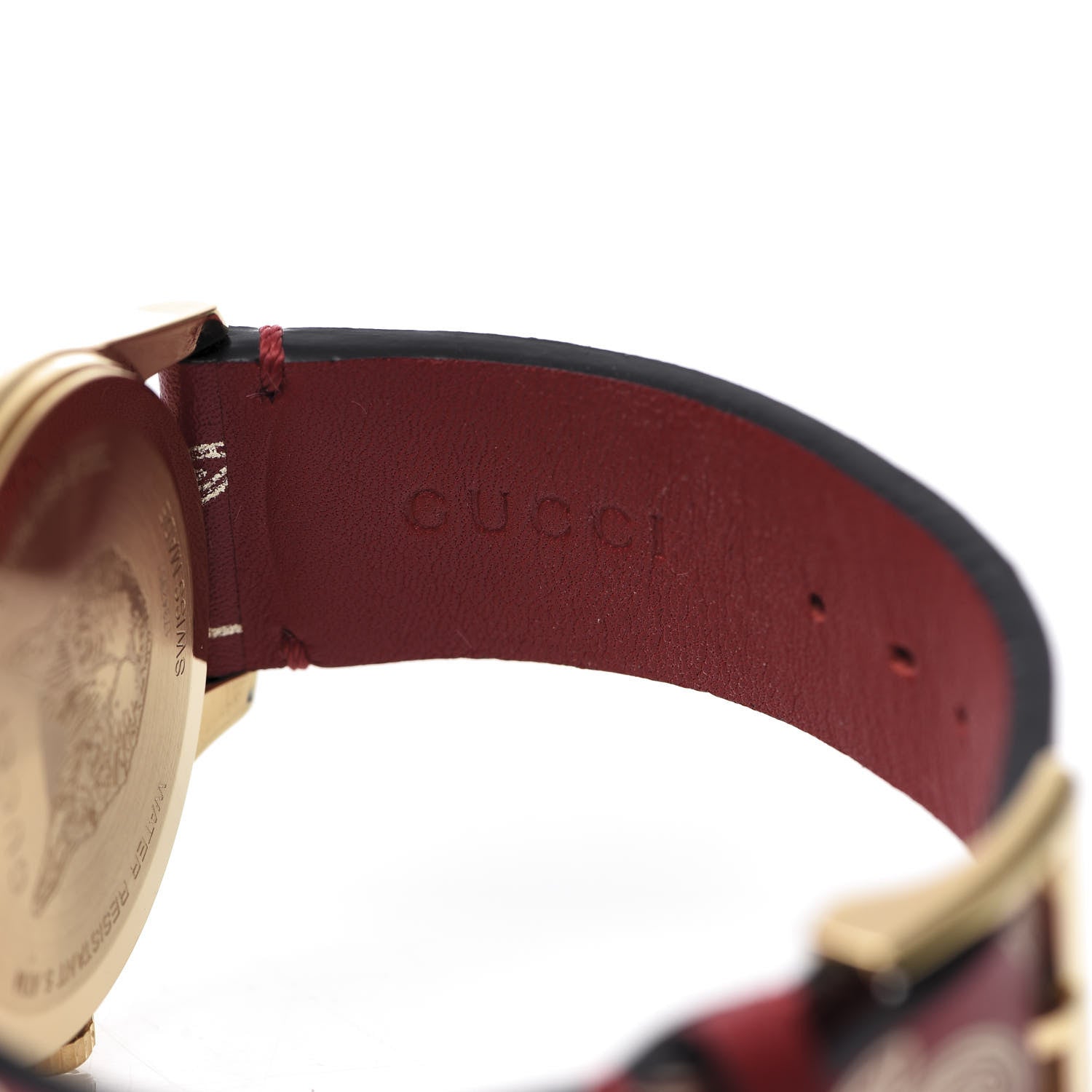 Gucci Stainless Steel Calfskin 38mm G-Timeless Butterfly Quartz Watch Red 6 of 8