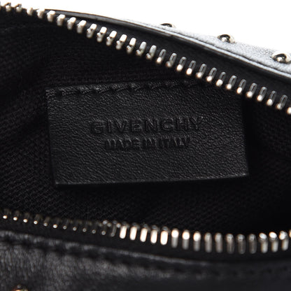 Givenchy Calfskin Studded Pandora Wristlet Black 6 of 7