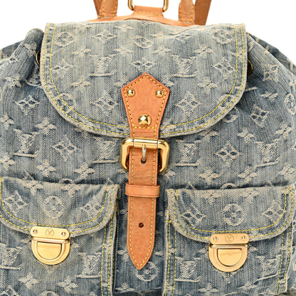 Louis Vuitton Denim Sac a Dos Backpack GM Blue 7 of 18