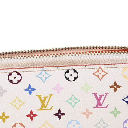Louis Vuitton Monogram Multicolor Zippy Wallet White Orange 8 of 14