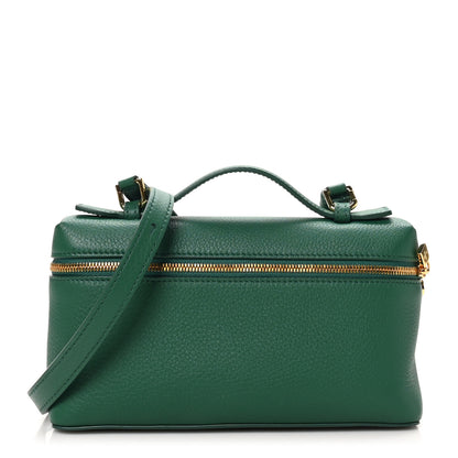 Loro Piana Grained Calfskin L19 Extra Pocket Pouch Forest Leaves 1 of 9