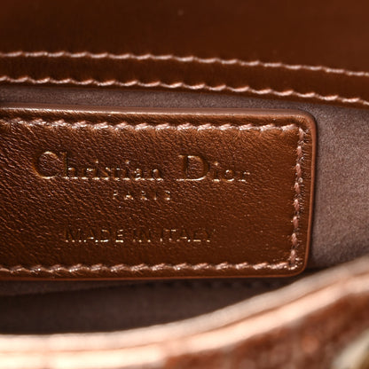 Christian Dior Lambskin Cannage Beaded Embroidery Micro Lady Dior Rose Gold 6 of 9