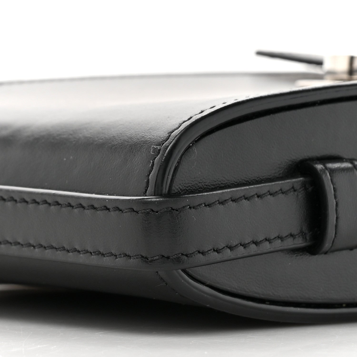 Saint Laurent Calfskin Phone Holder Crossbody Black 8 of 10