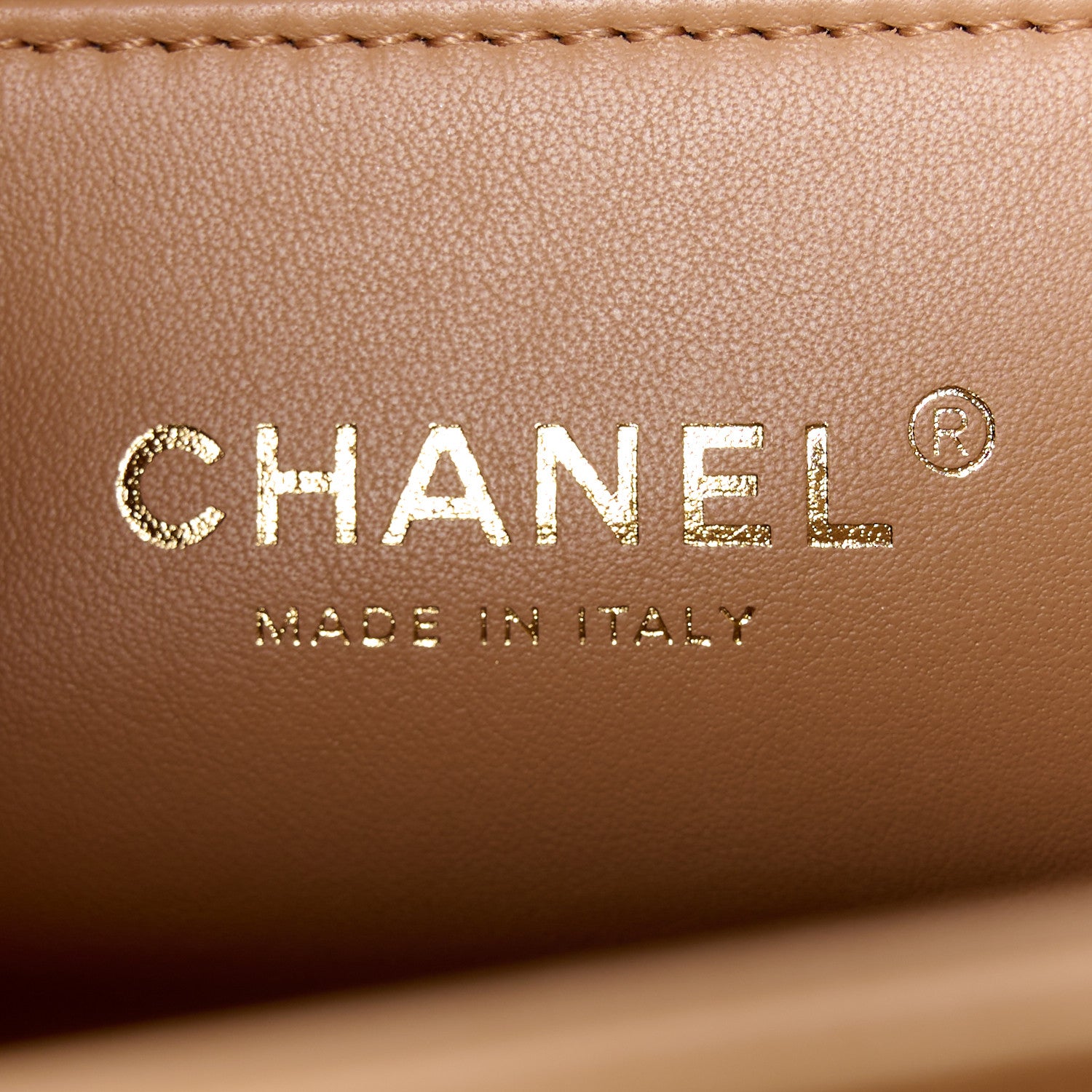Chanel Lambskin Stitched Coco Luxe Medium Flap Beige 6 of 10