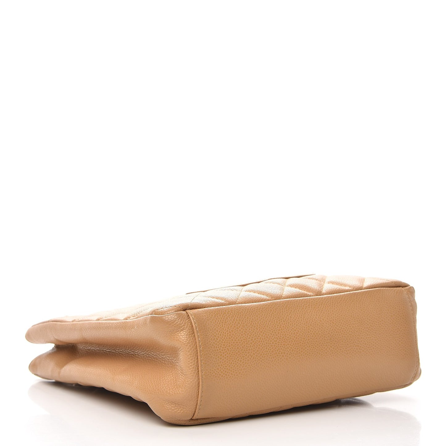 Caviar Quilted Petit Shopping Tote PST Beige