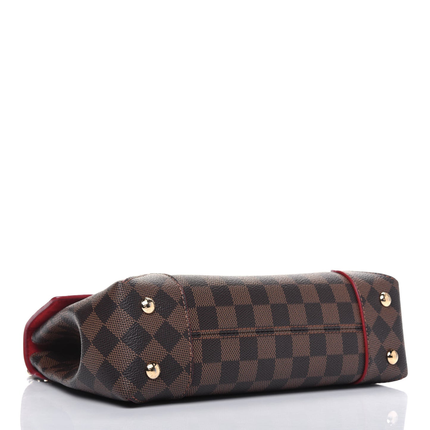 Damier Ebene Caissa Clutch Cherry
