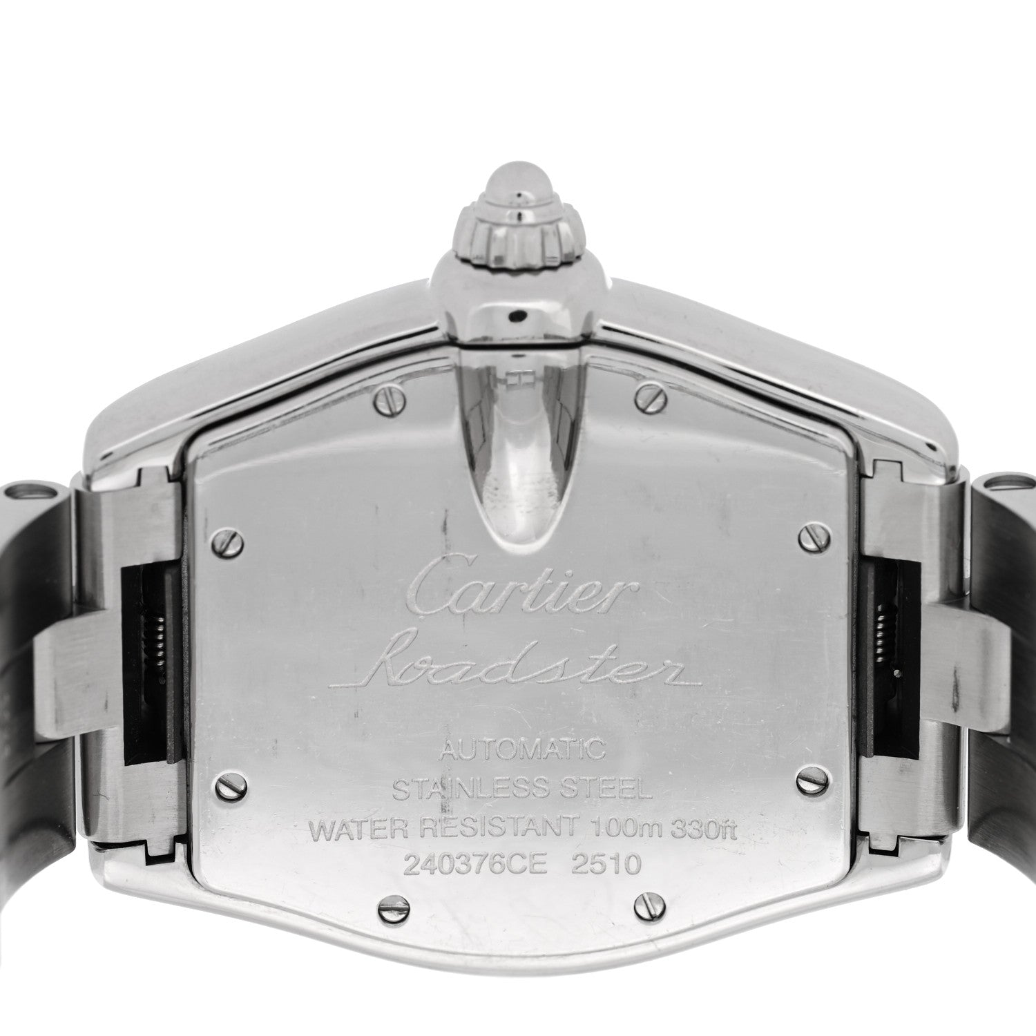 Cartier Stainless Steel 37mm Roadster Automatic Watch Black 4 of 4
