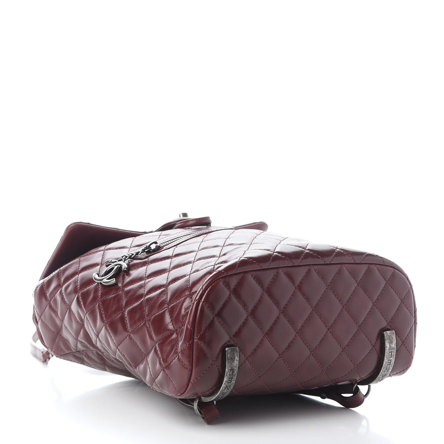 Chanel Calfskin Quilted Large Salzburg Mountain Backpack Burgundy 4 of 9