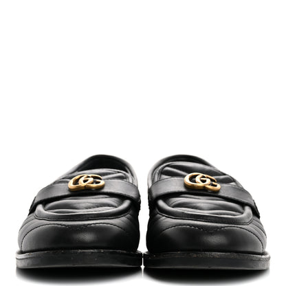 Gucci Nappa Matelasse Double G Marmont Loafers 37 Black 3 of 19