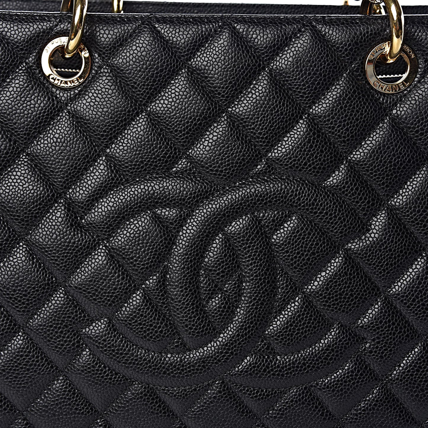Caviar Quilted XL Grand Shopping Tote GST Black