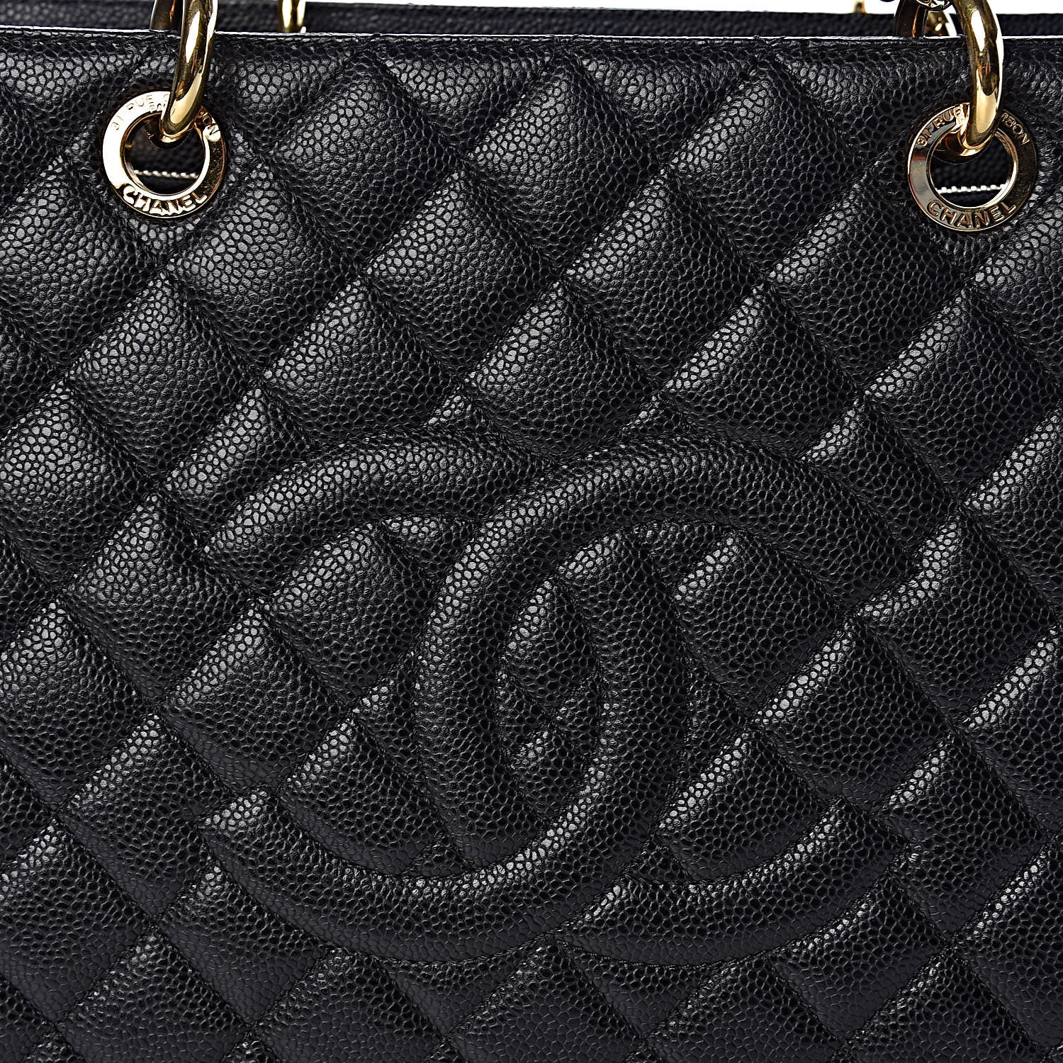 Chanel Caviar Quilted XL Grand Shopping Tote GST Black 12 of 12
