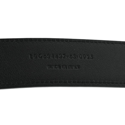 Saint Laurent Smooth Calfskin Monogram Square Buckle Belt 65 26 Black 4 of 5