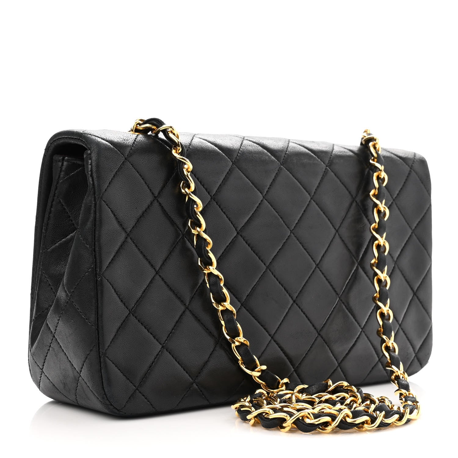 Chanel Lambskin Quilted Small Single Flap Black 3 of 14