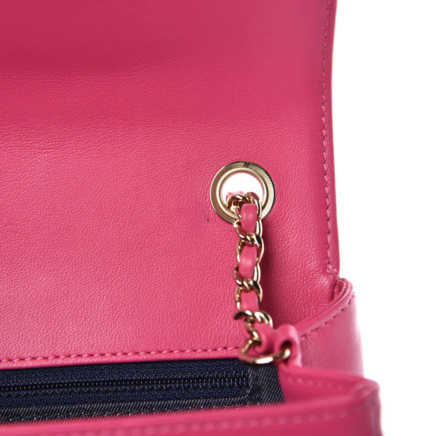 Chanel Lambskin CC Mania Flap Bag Pink 9 of 13