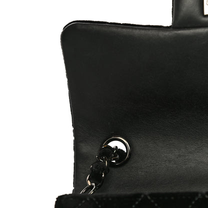 Chanel Velvet Quilted Mini Rectangular Flap So Black 14 of 15