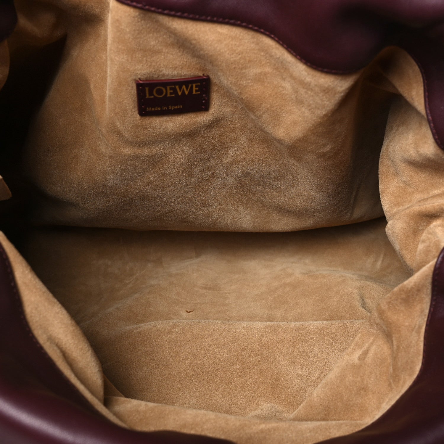 Loewe Mellow Nappa Donut Chain Large Flamenco Knot Clutch Dark Burgundy 5 of 10