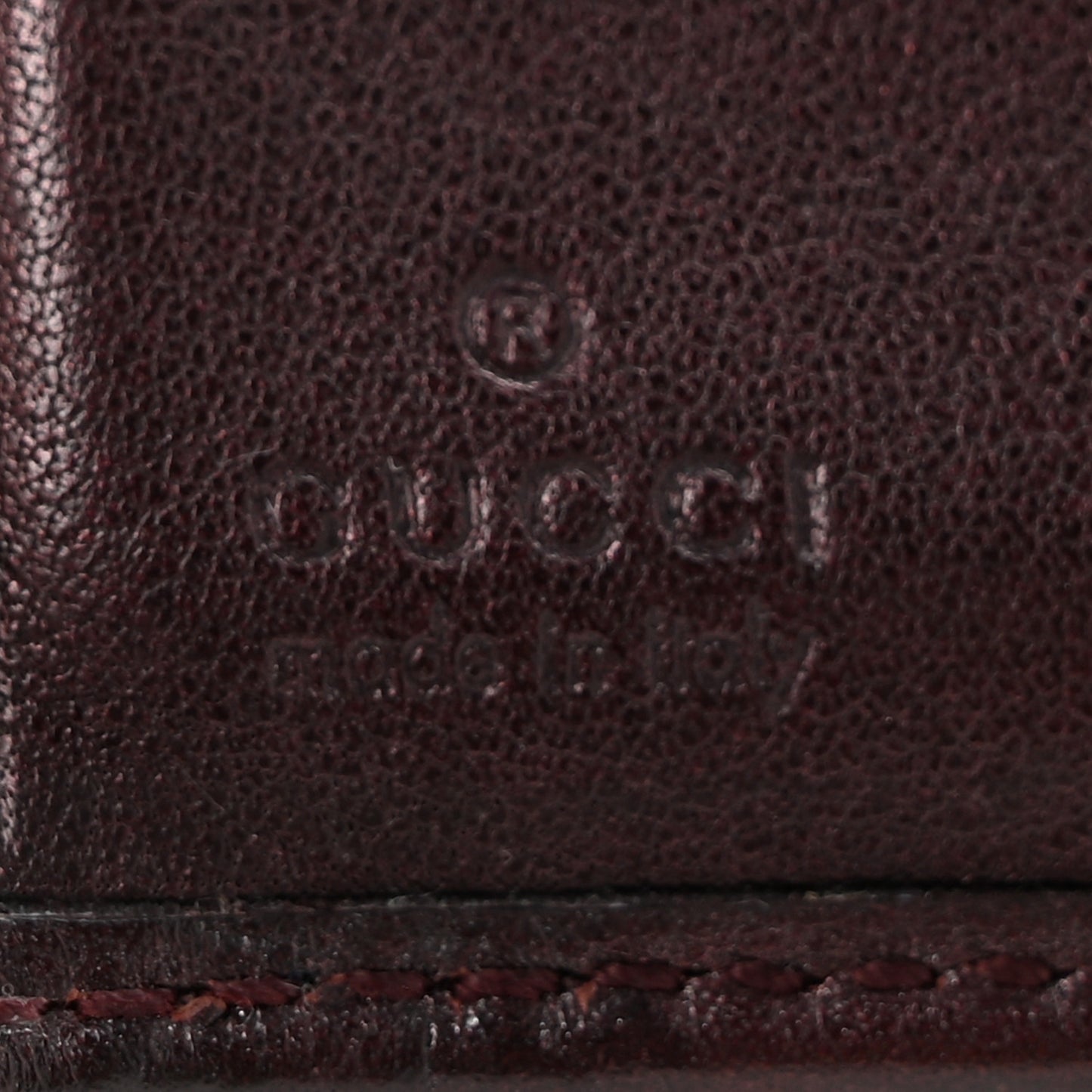 Guccissima Lovely Heart French Flap Wallet Brown