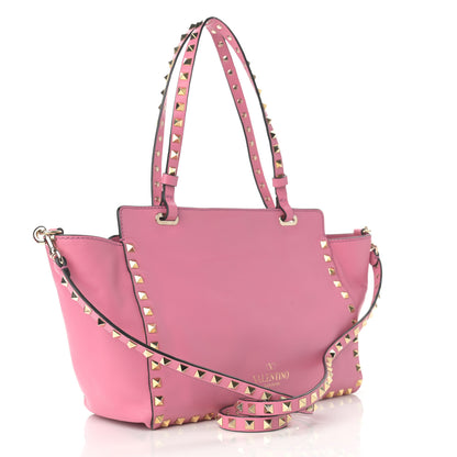 Valentino Garavani Vitello Small Rockstud Tote Ninphea 3 of 10
