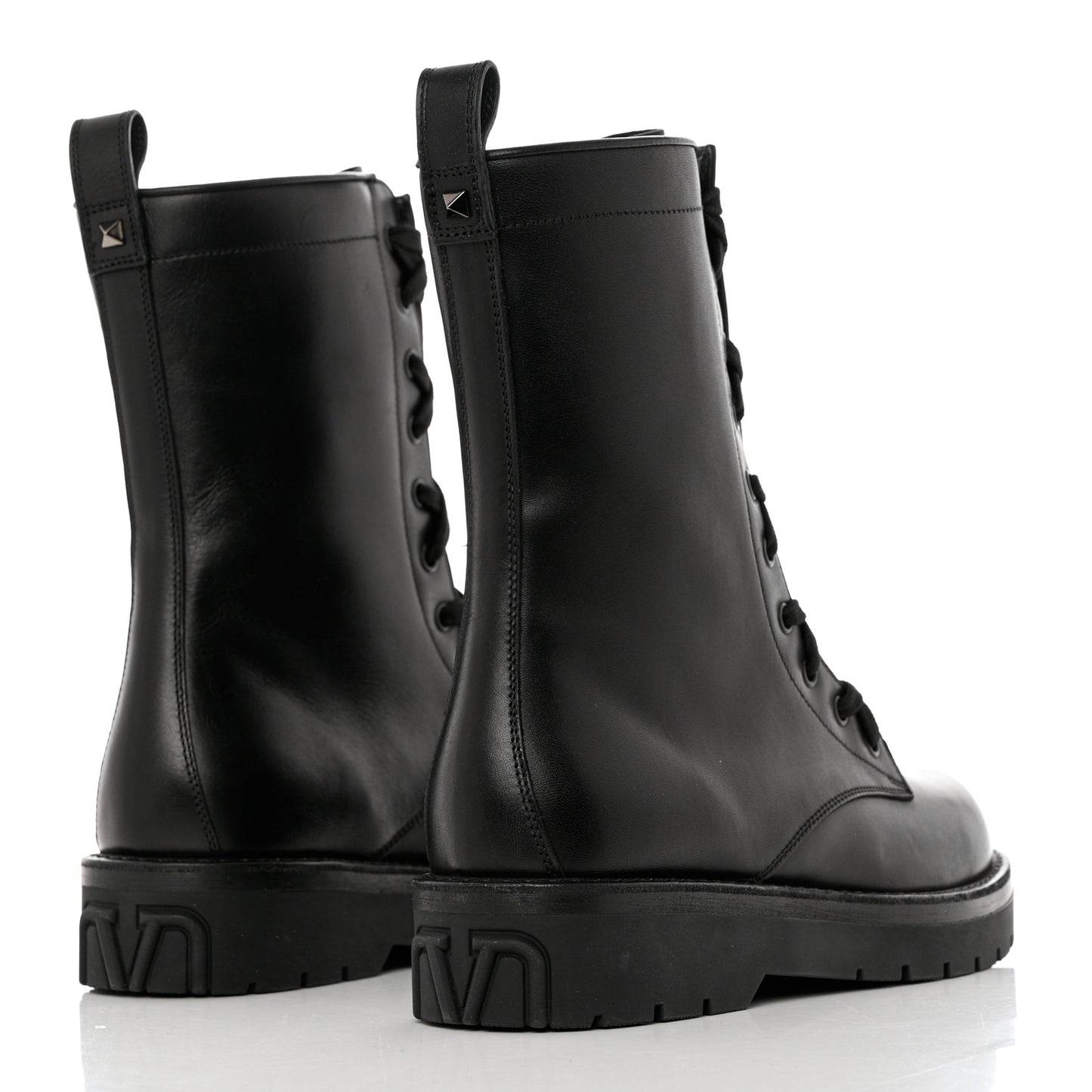 Calfskin XCombat 20/40mm Boots 38.5 Black