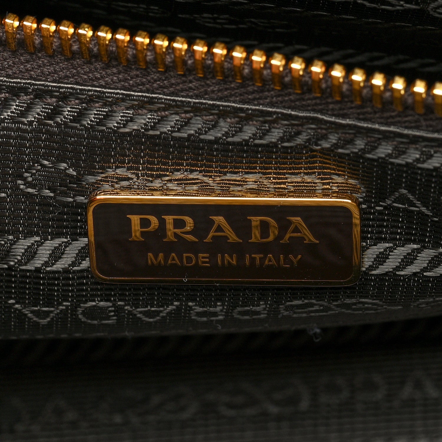 Prada Glossy Calfskin Triangle Medium Bonnie Shoulder Bag Dark Brown 6 of 9