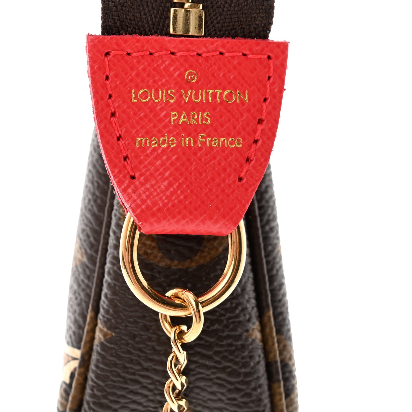 Monogram 2021 Christmas Animation London Mini Pochette Accessories Red