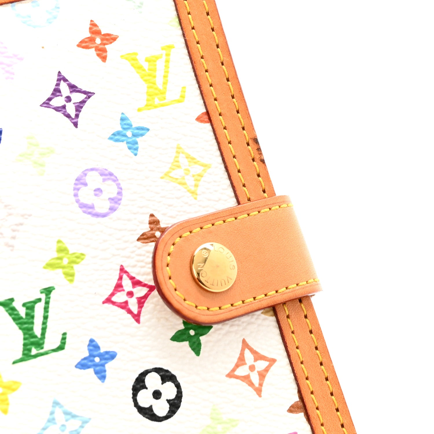 Louis Vuitton Monogram Multicolor Small Ring Agenda Cover White 7 of 7