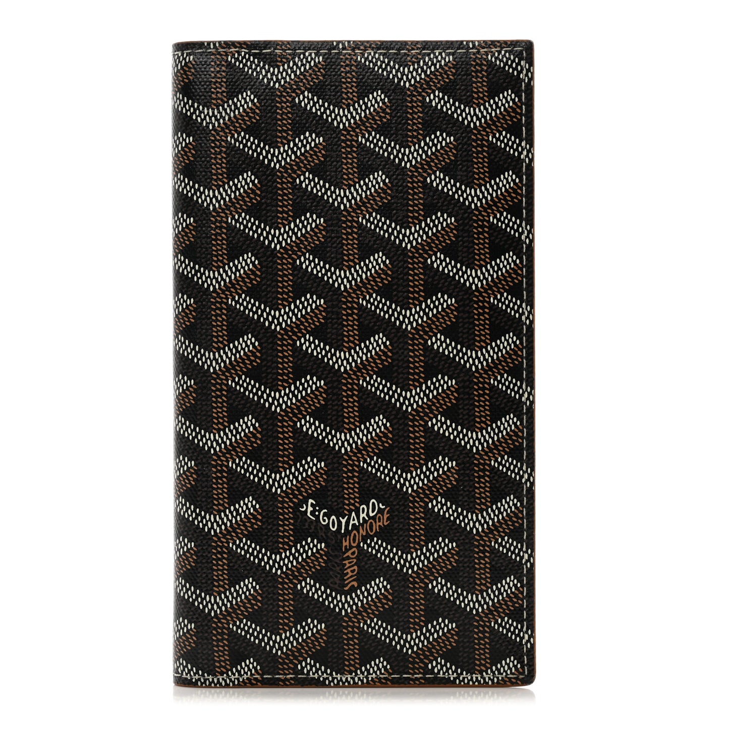 Goyardine Long Bi-Fold Wallet Black